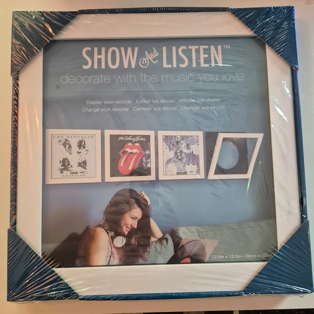 Show and Listen bakelit lemez borító keret elölről, fóliázott csomagolásban