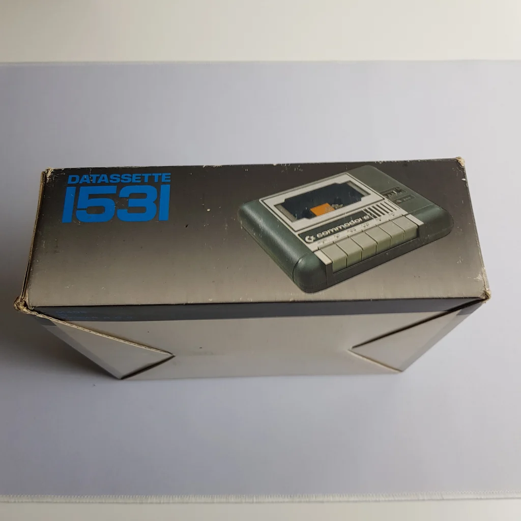 Commodore 1531 Datasette kazettás egység dobozának felső nézete